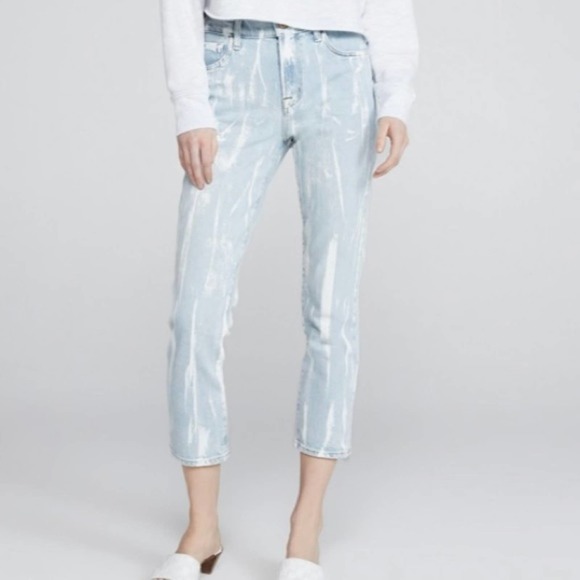 J brand painted high rise cropped cigarette jeans size 28 NWT - Picture 12 of 12